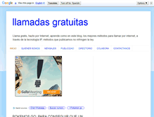 Tablet Screenshot of llamadasgratuitas.biz